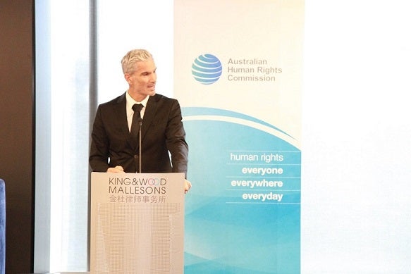 Craig Foster at launch event